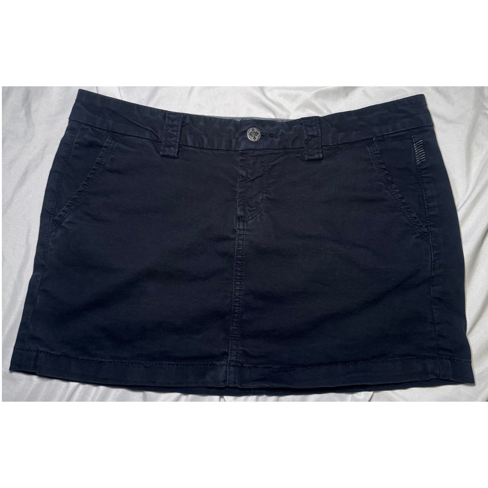 Paige Premium Abbot Kinney Denim Mini Skirt Womens 29‎ Black  Cotton Skirt